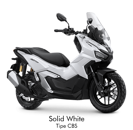 Motor honda adv, solid white cbs.