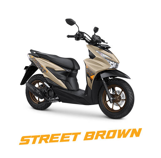 Motor honda beat street,street brown.