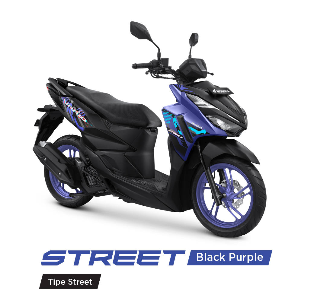 Motor honda vario street, dark purple. 
